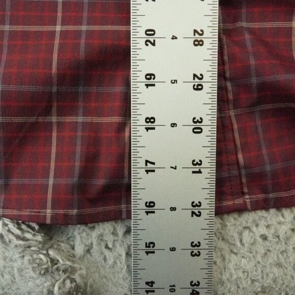 REI Men's Casual Button Down Shirt - Red Plaid - Picture 7 of 10